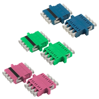 LC Quad Adapter With Flange